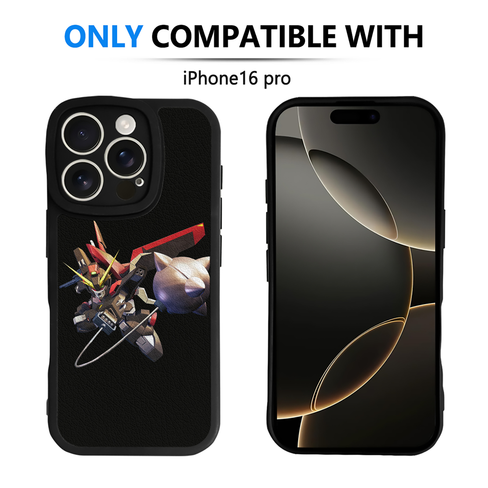 （画像用） 機動戦士ガンダム Mobile Suit Gundam 【iPhone 16シリーズ対応】シリコンスマホケース（レザー調） 材質：シリコン
